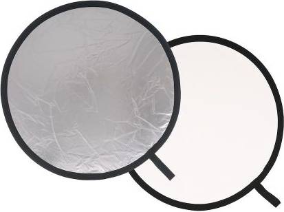 Inklapbare Reflector 95cm Zilver/Wit