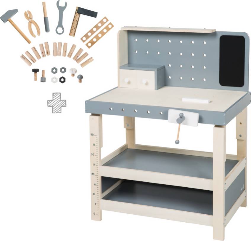 Roba Workbench Tool Set Large Worktop Shelf 3 Drawers Grows