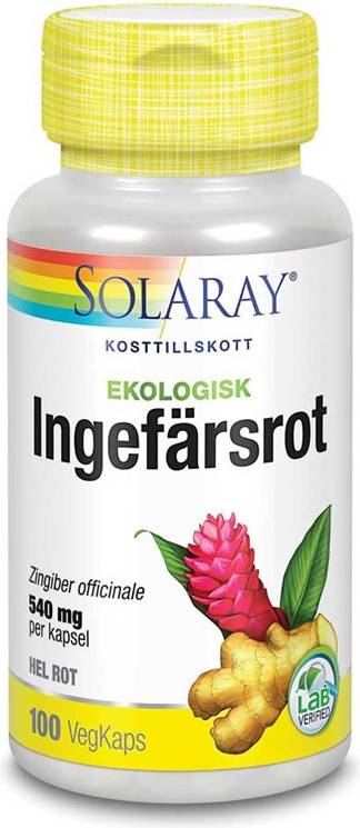 Solaray Ingefärsrot 100 st