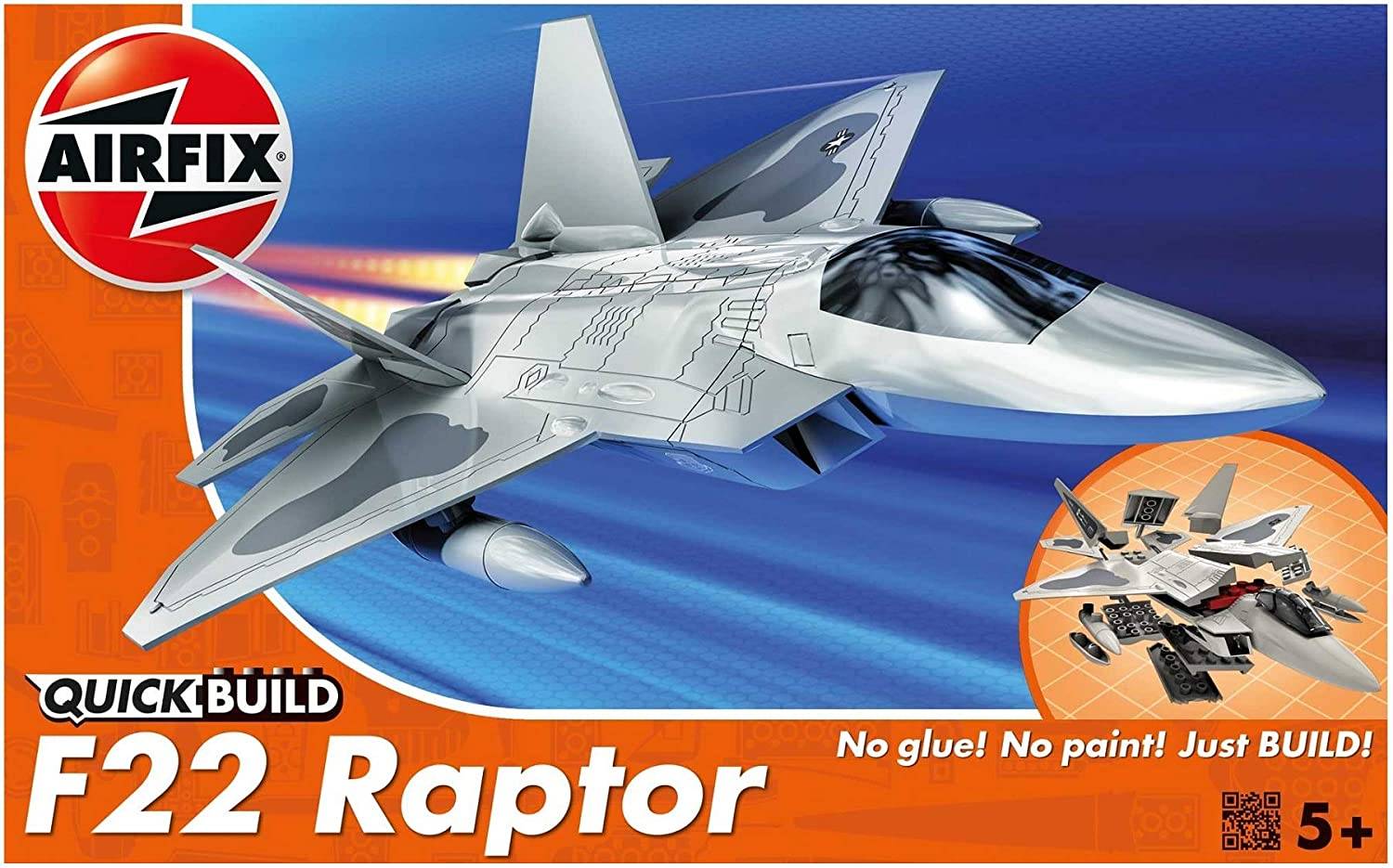 Airfix Quick Build F22 Raptor Flymodell 24 Stykker