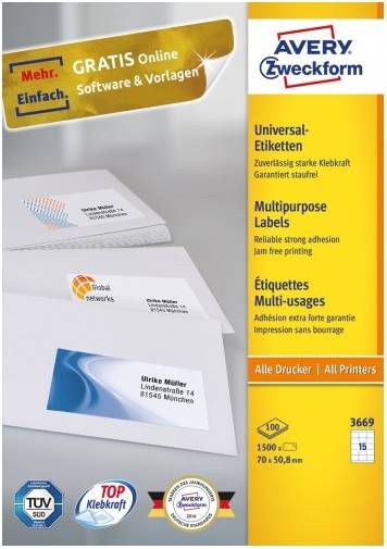 Multipurpose General-use Labels 100Sheets