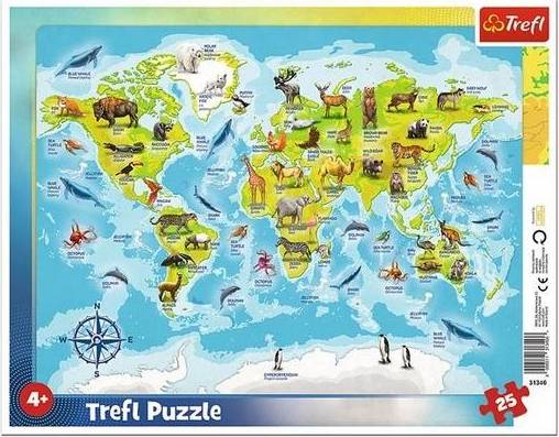 Trefl Animal World Map