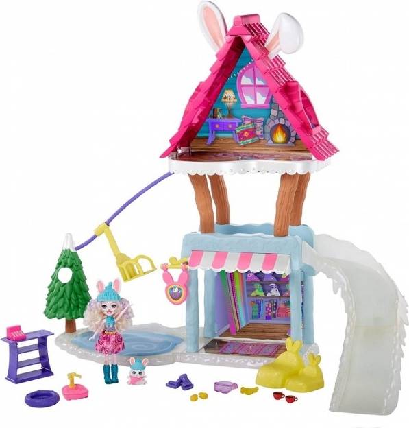 Mattel Enchantimals Rabbit Ski Lodge