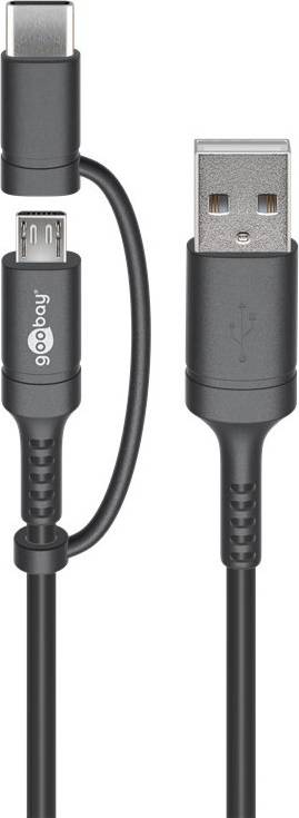 USB A-USB Micro B/USB C