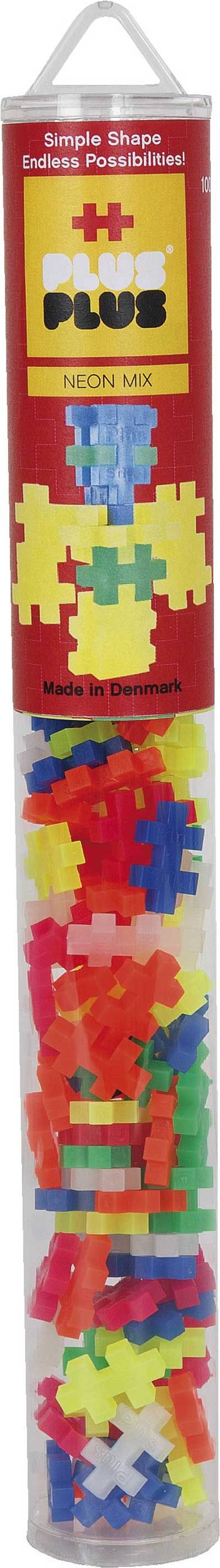 Plus Plus Mix Neon Tube 100pcs