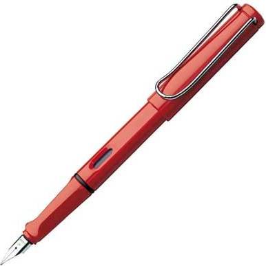 Stylo Plume Safari Ambidextre Médium Rouge