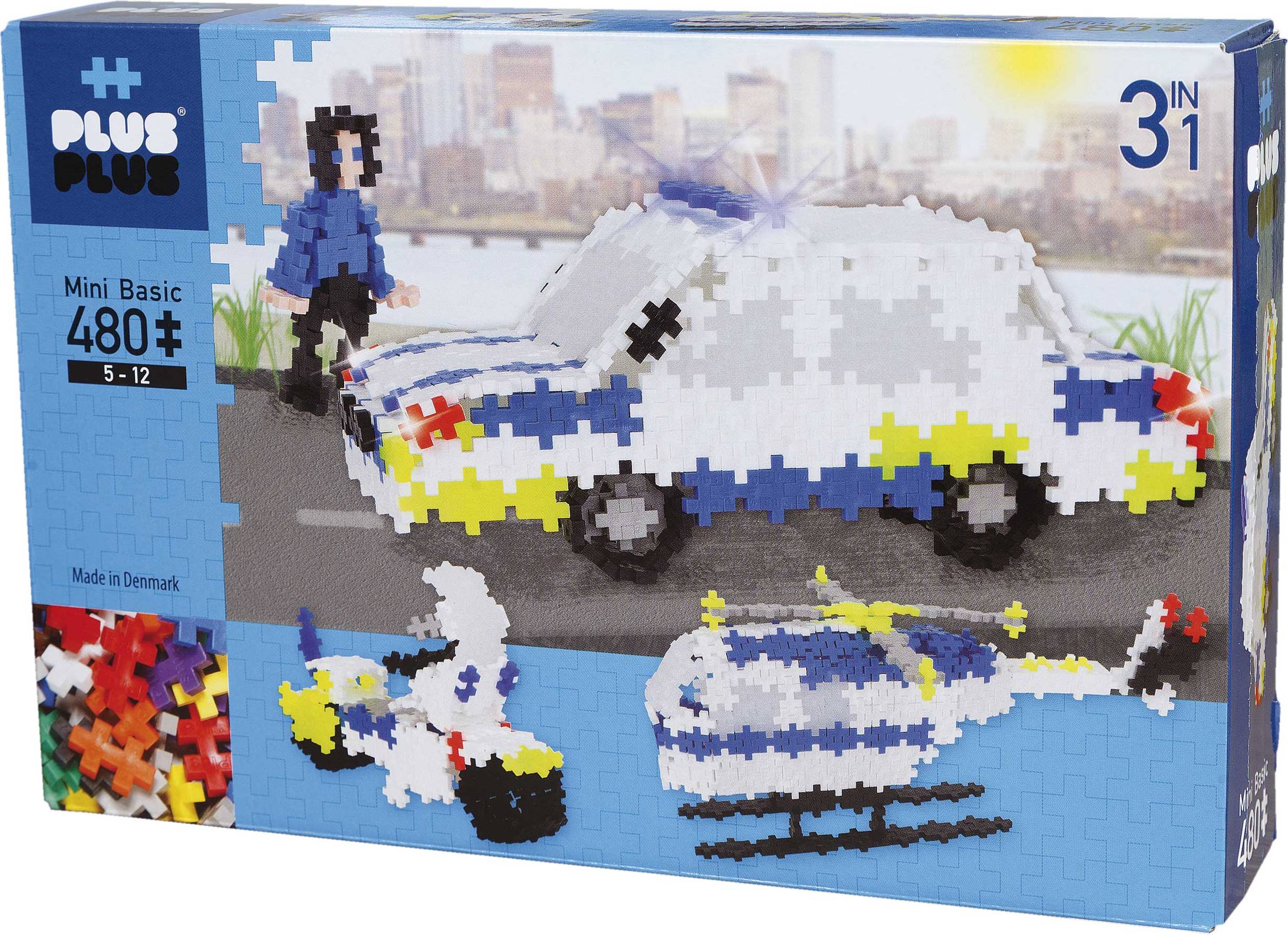 Plus Plus Mini Basic Police 3 in 1480pcs