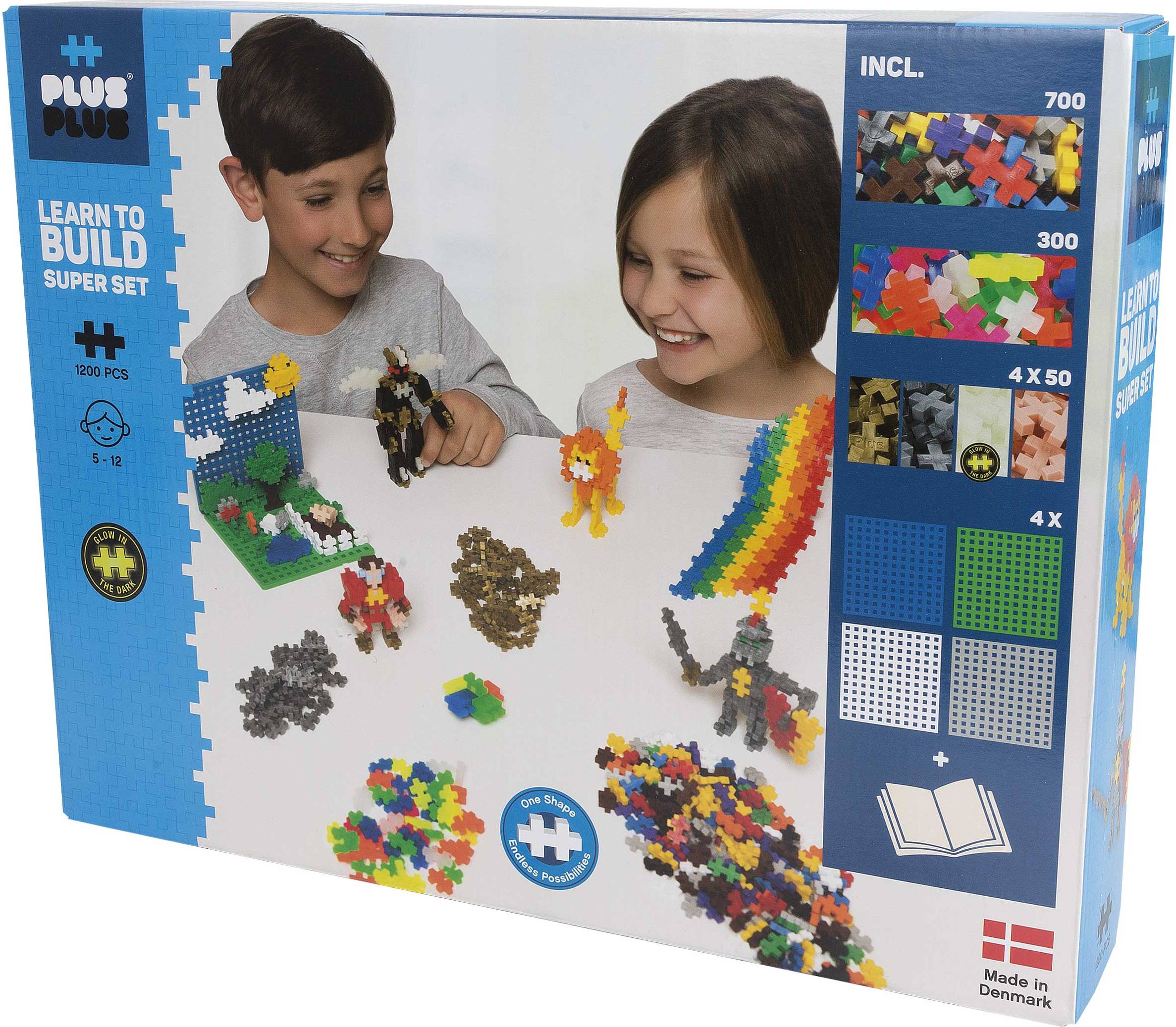 Lego set Plus Plus Learn to Build Super Set Basic 1200pcs