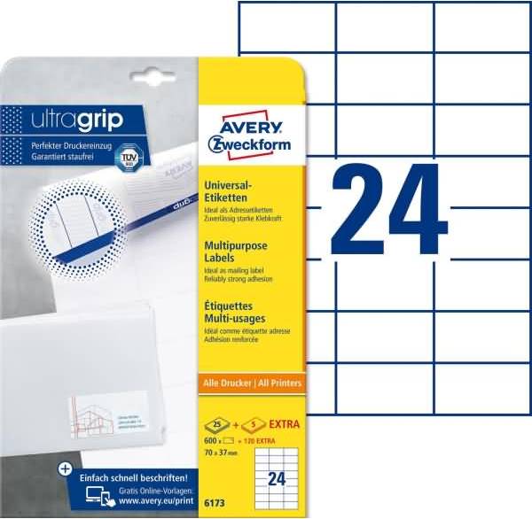 Avery Multipurpose Labels 7x3.7cm