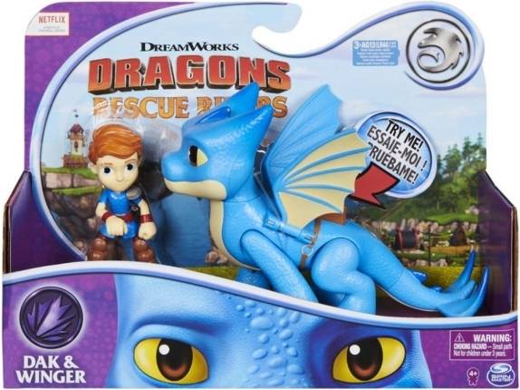 Spin Master Dreamworks Dragons Rescue Rider Dak & Winger