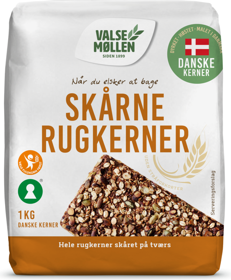 Valsemøllen Danish Cut Rye kernels
