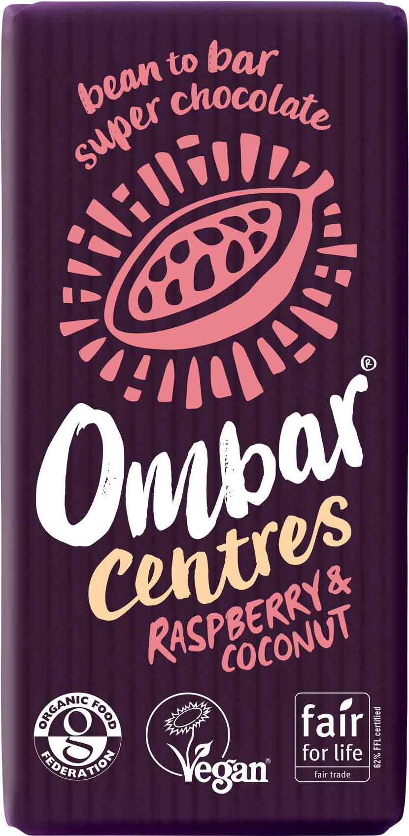Ombar Centres Raspberry & Coconut 35g