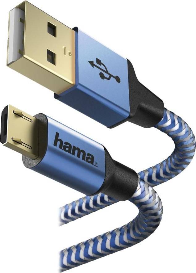 Hama Prime Line Reflective Micro USB-USB Cable M-M 1.5m