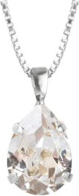 Mini Drop Necklace - Silver/Transparent