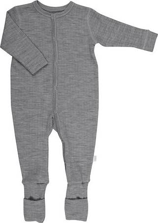 2 in 1 Wool Rib Jumpsuit - Grey 