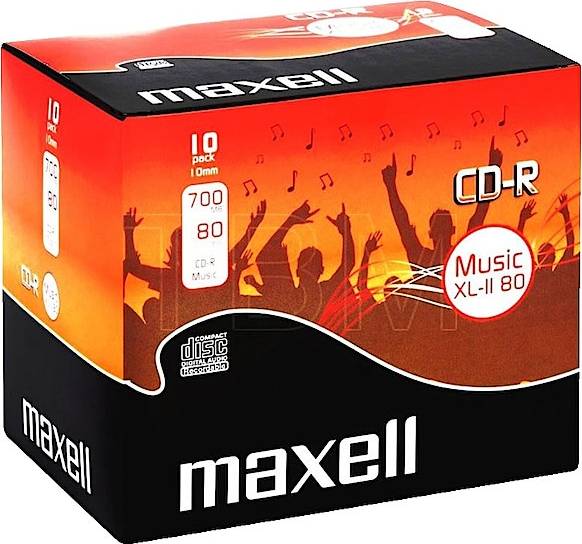 Maxell CD-R 700MB Slimcase 10-Pack