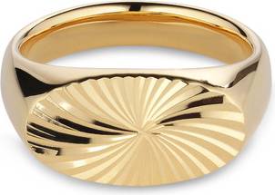 Damen ring gold Jane Kønig Reflection Signet Ring - Gold