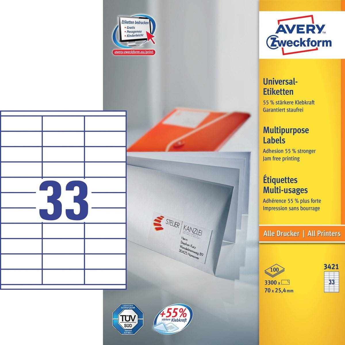 Multipurpose General Use Labels