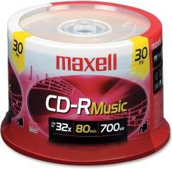 Maxell CD-R 700MB 32x Spindle 30-Pack