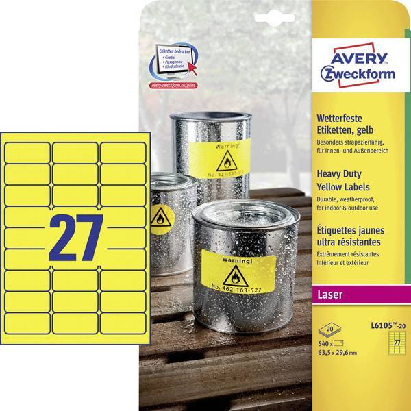 Weatherproof Film Labels