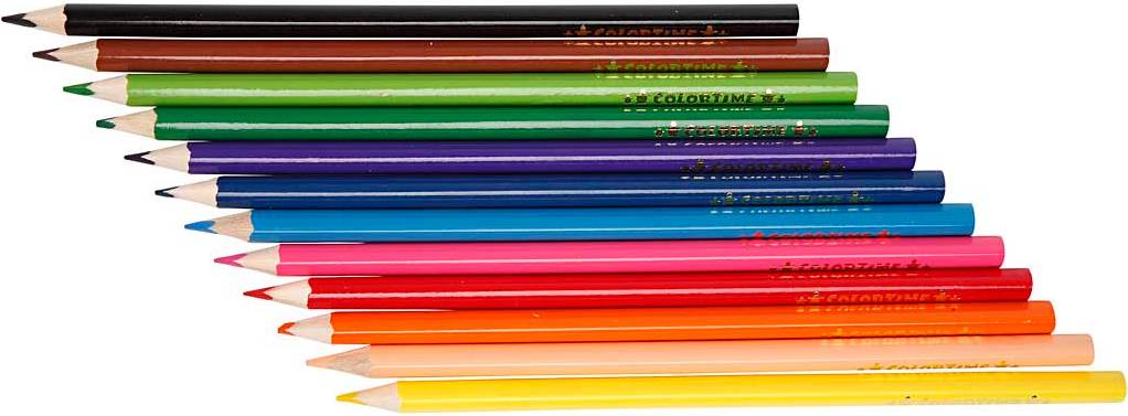Colortime Triangular Colored Pencils 12-pack