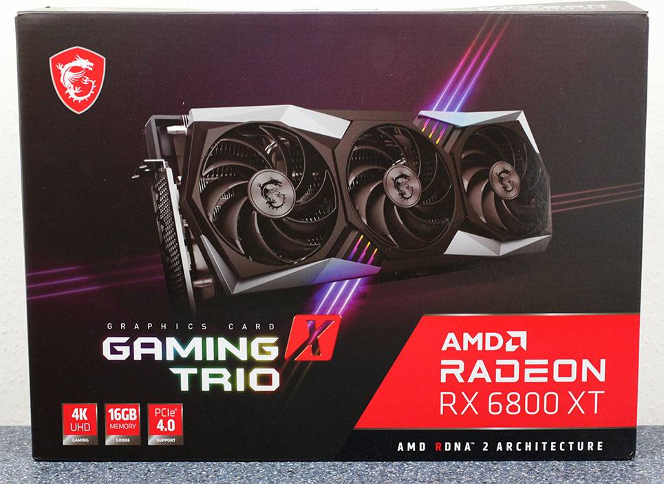 MSI Radeon RX 6900 XT Gaming X Trio HDMI 2xDP 16GB