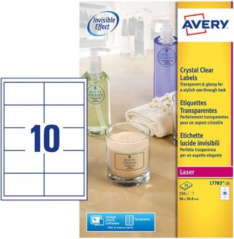 Crystal Clear Labels