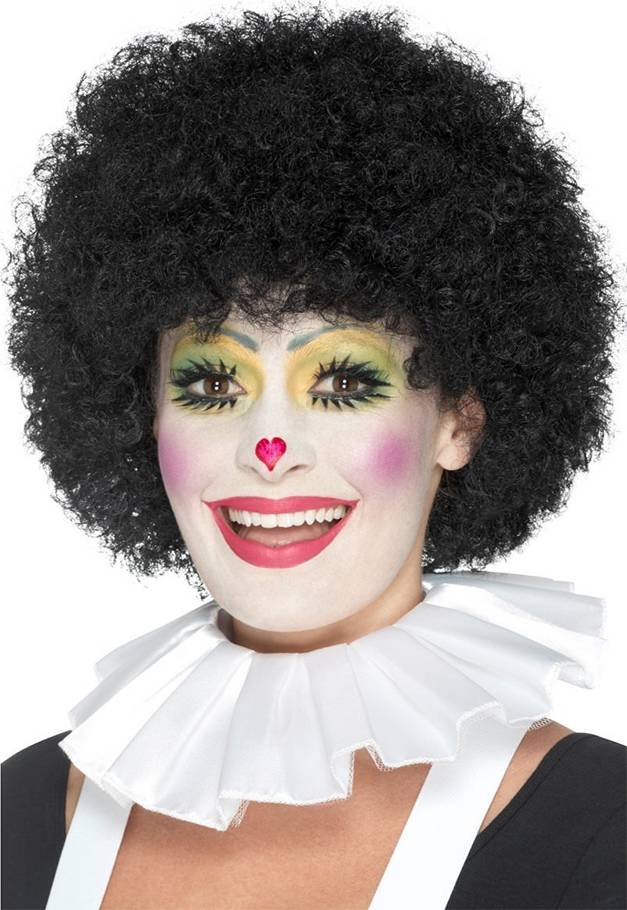 Smiffys Clown Neck Ruffle White