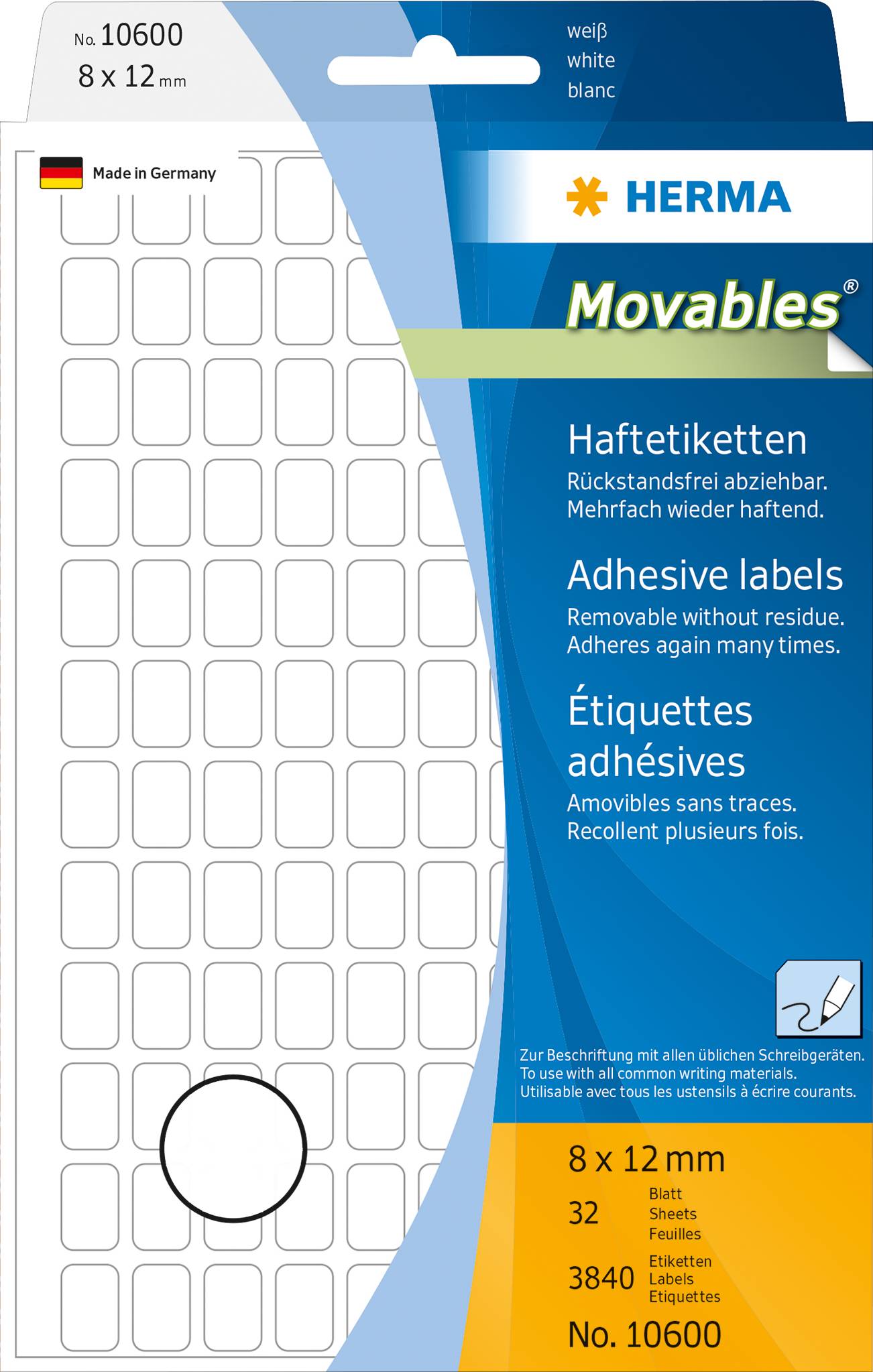 Herma Removable Multi-Purpose Labels