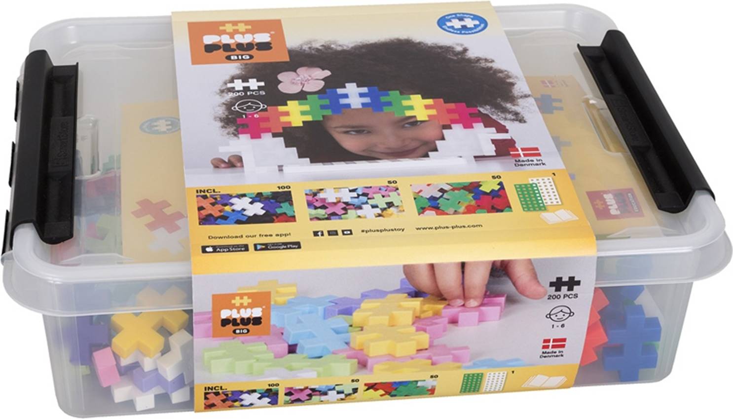Plus Plus Big Storage Box Mix 200pcs