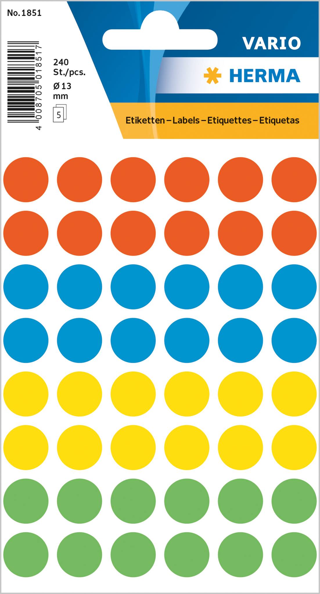 Multi-Purpose Labels/Colour Dots