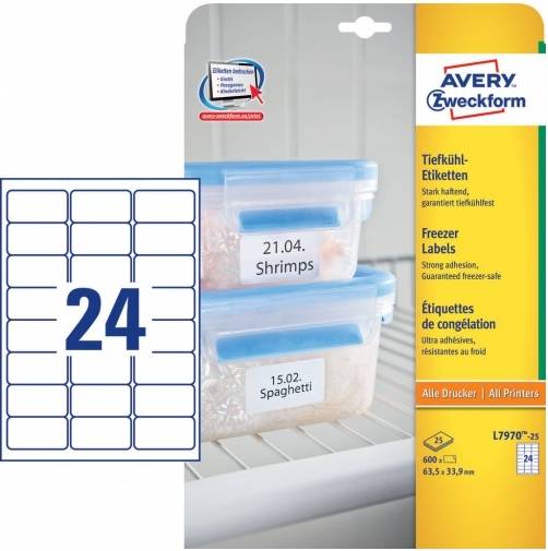 Freezer Labels