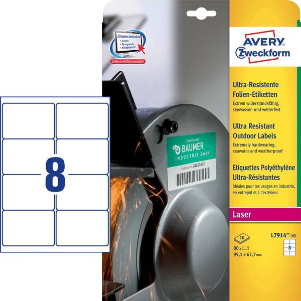 Ultra Resistant Outdoor Labels