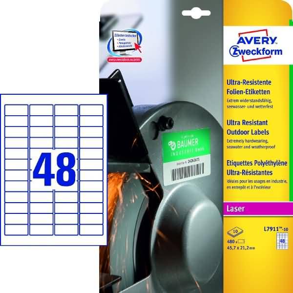 Ultra Resistant Outdoor Labels