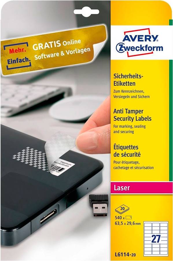 Avery Security Labels