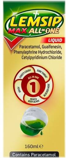 Lemsip Max All In One Liquid 160ml Liquid