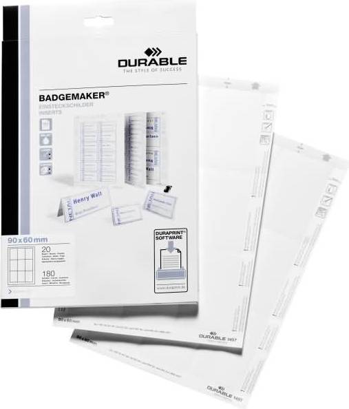 Durable Badgemaker Insert Labels