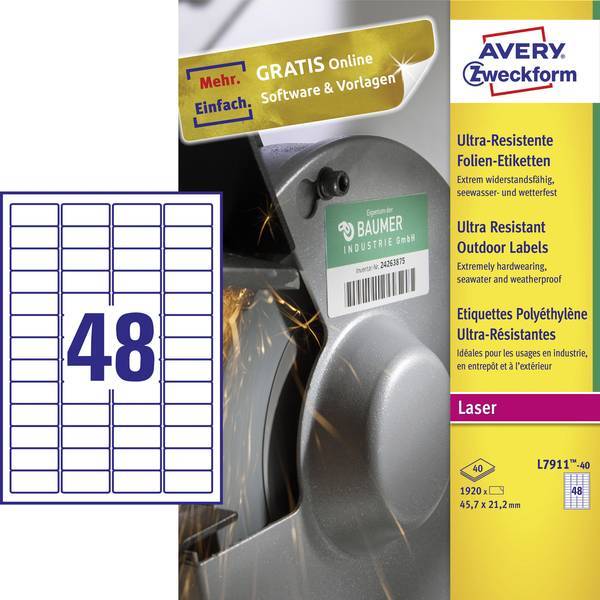Avery Ultra-Resistant Labels