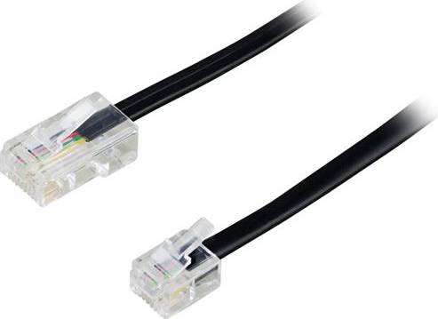 Deltaco RJ11-RJ45 1m