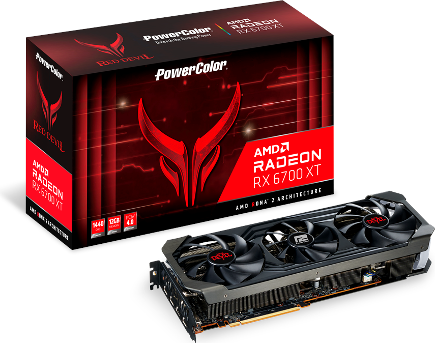Powercolor Radeon RX 6700 XT Red Devil HDMI 3X DP 12GB