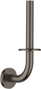Toalettrullholder sort Grohe Essentials Reserverulleholder Børstet Hard Graphite