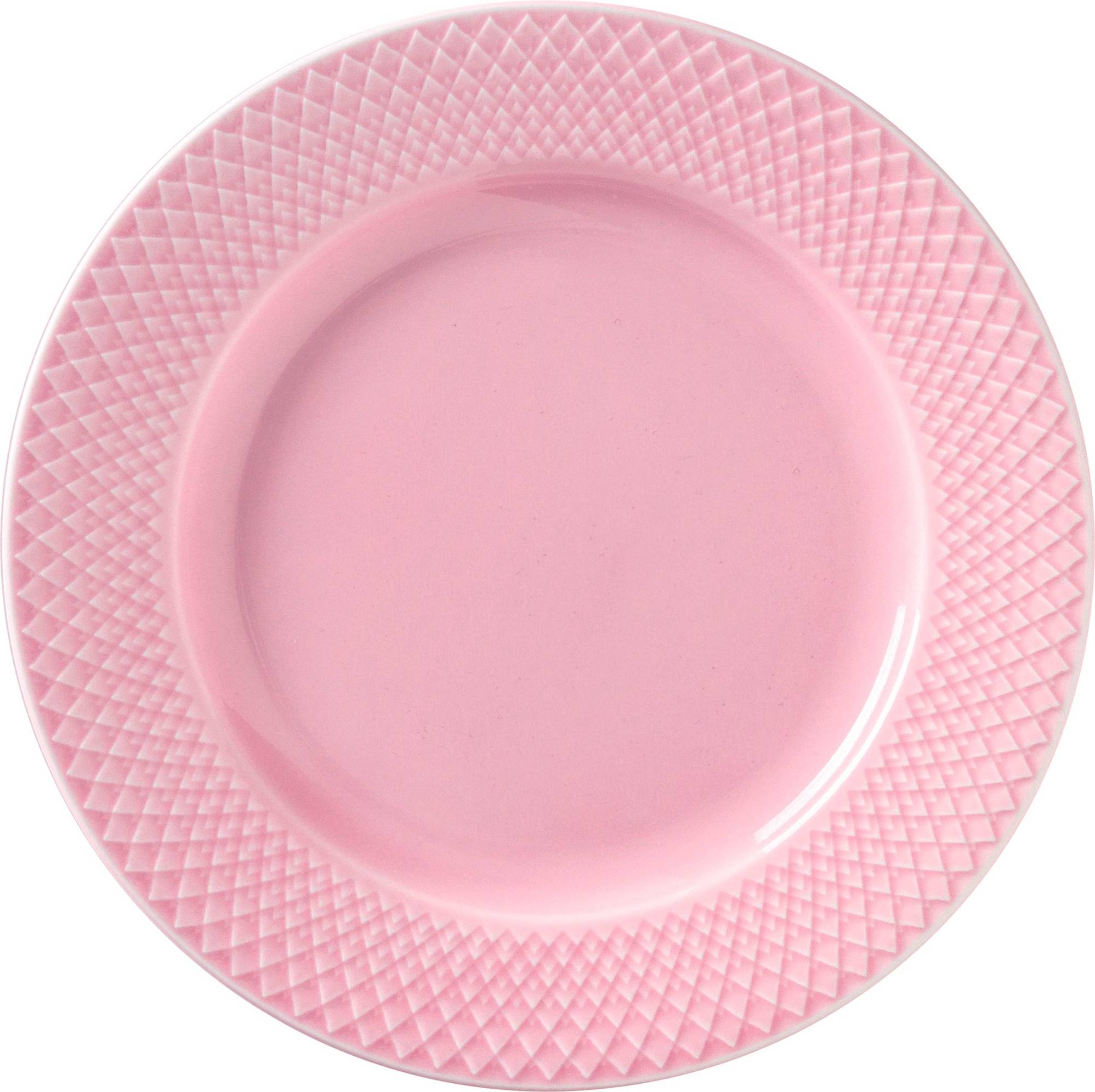 Rhombe Color Flach Rosa 21cm