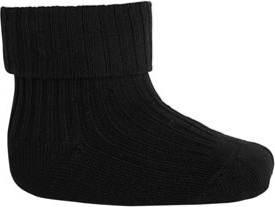 Wool Socks Rib 08 Sokker - Svart/Rib