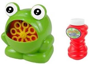 Spring Summer Frog Bubble Machine