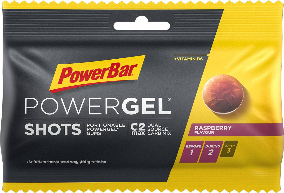 PowerBar PowerGel Energy Shots Raspberry 60g 24 pcs