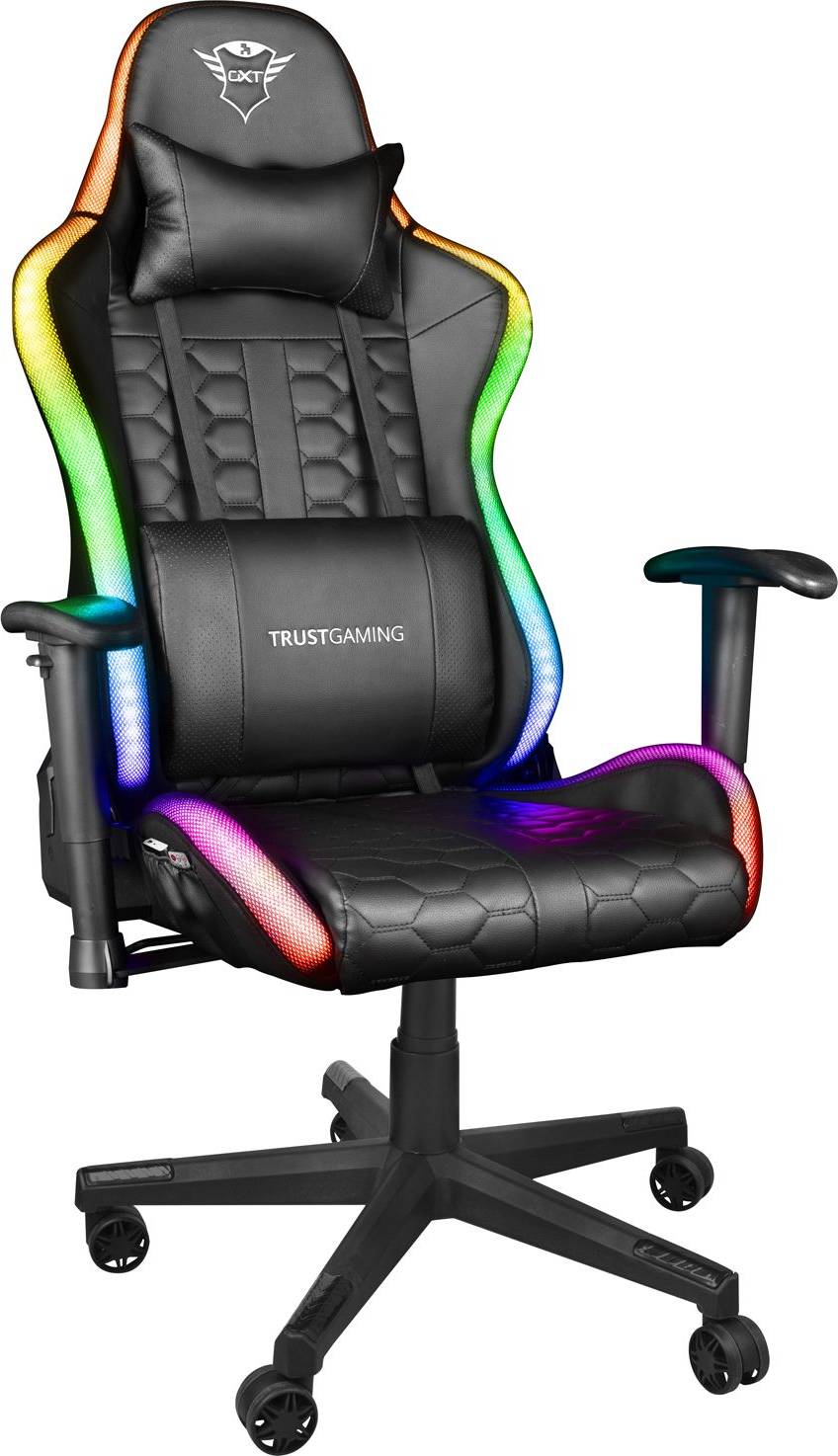Trust Rizza GXT 716 RGB Gaming Stol - Sort