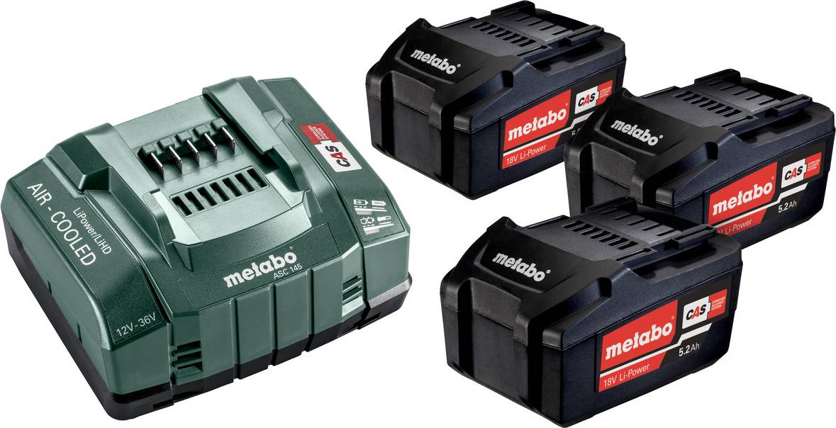 Metabo Basic Set 3x5.2Ah