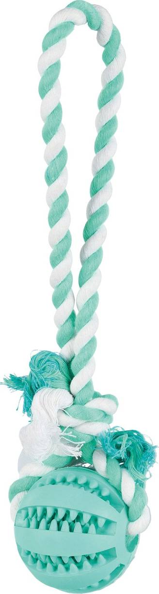 Trixie Denta Fun Playing Rope with Ball