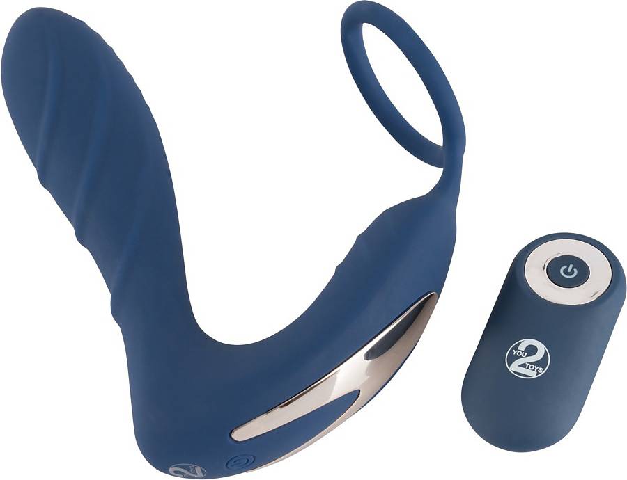 Vibrating Prostate Plug with Cock Ring