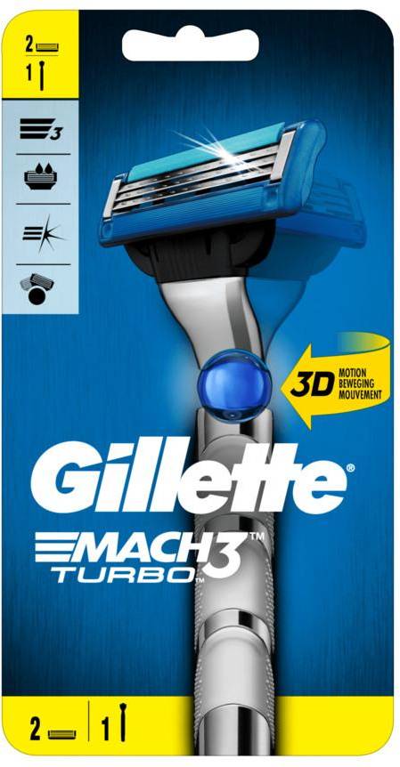 Mach3 Turbo Razor + 2 Razor Blade